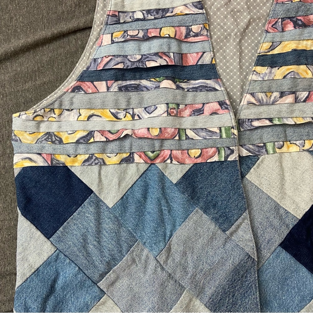 Patchwork Denim Vest - image 2